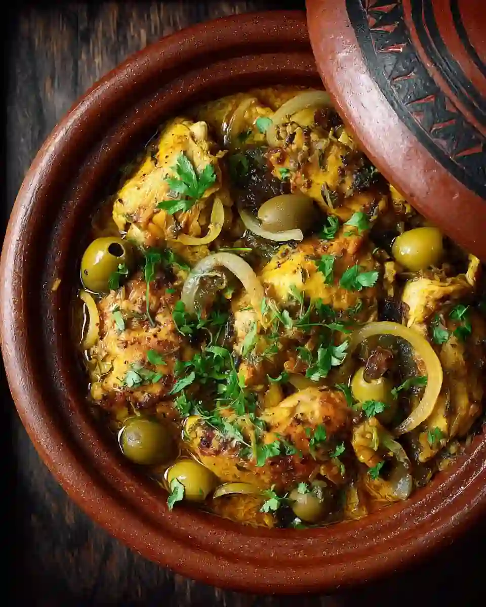 Tajine poulet citron